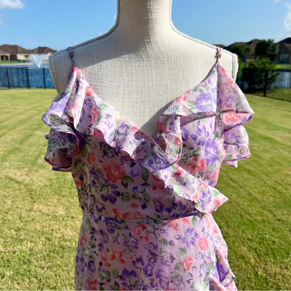 Astr The Label Pemberly Floral Off-Shoulder dress - Picture 4 of 6